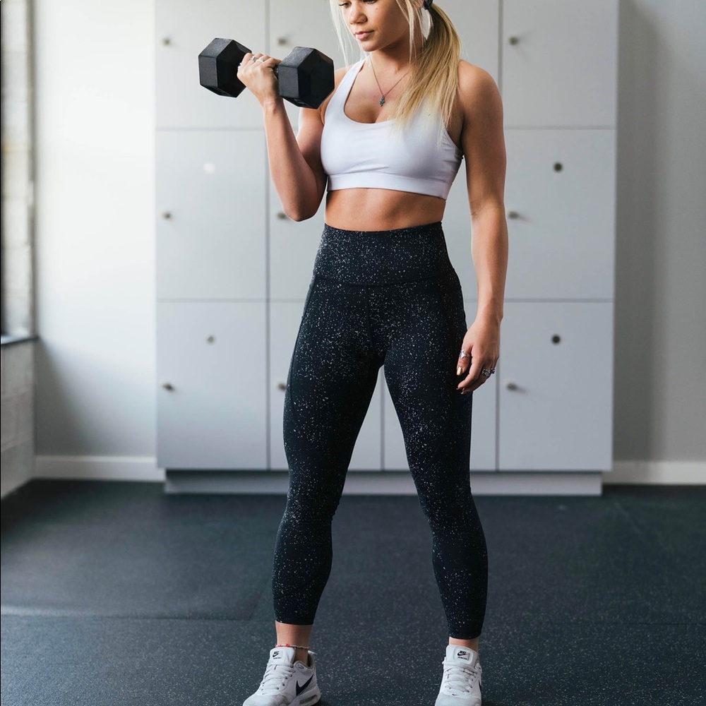 Black Reflective Pocket Light n Tight Hi-Rise 7/8 24"